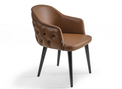 Chesterfield chair with armrests designer dining room modern furniture